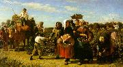 Jules Breton The Vintage at the Chateau Lagrange oil painting picture wholesale